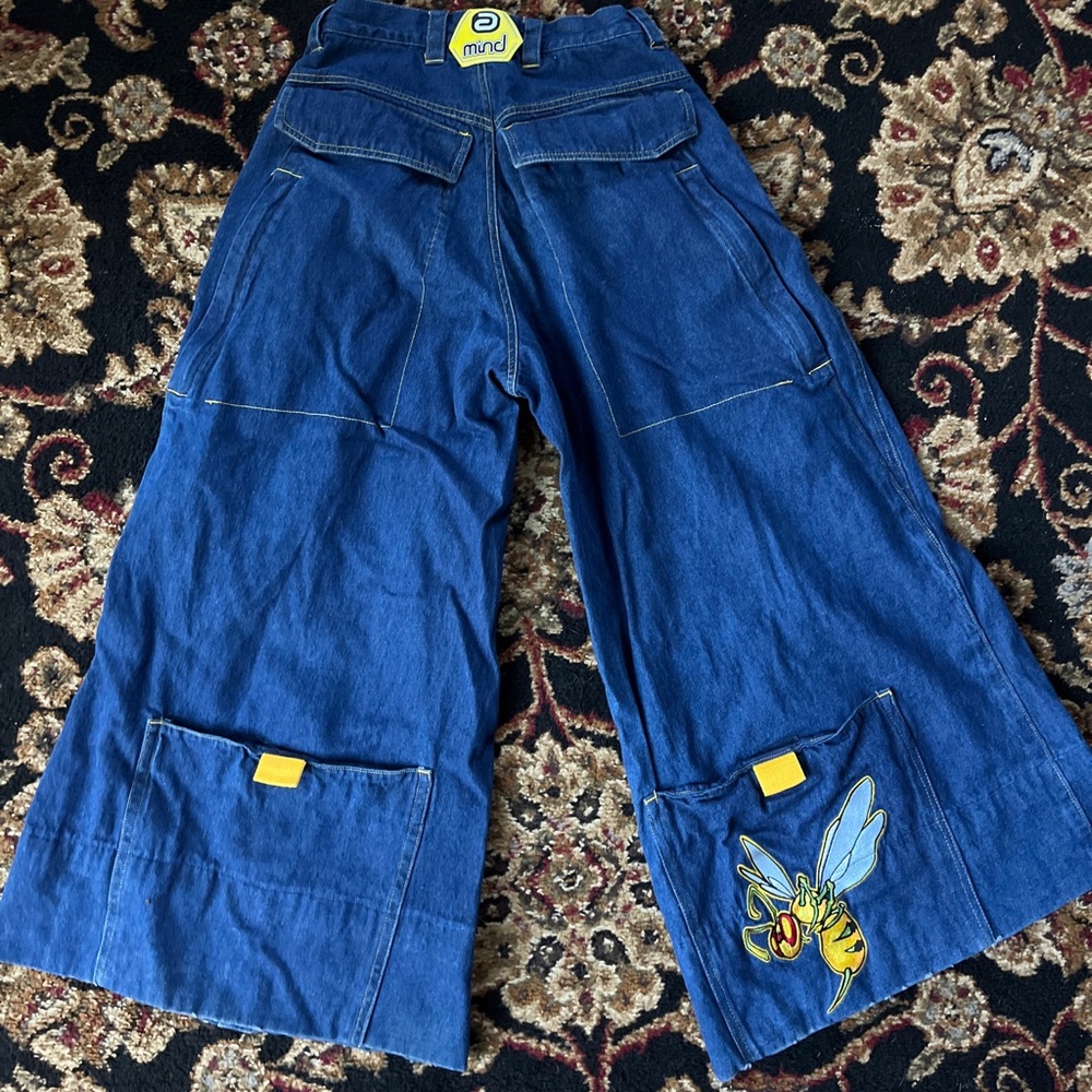 Altered Mind Y2K Vintage Rave Bumble Bee Jeans